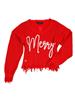 Simply Southern V-Neck Merry Sweater