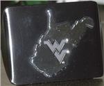 WVU Hitch Cover-State Outline