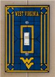 WVU Art Glass Switch Plate Cover