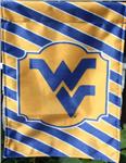 WVU Striped Garden Flag