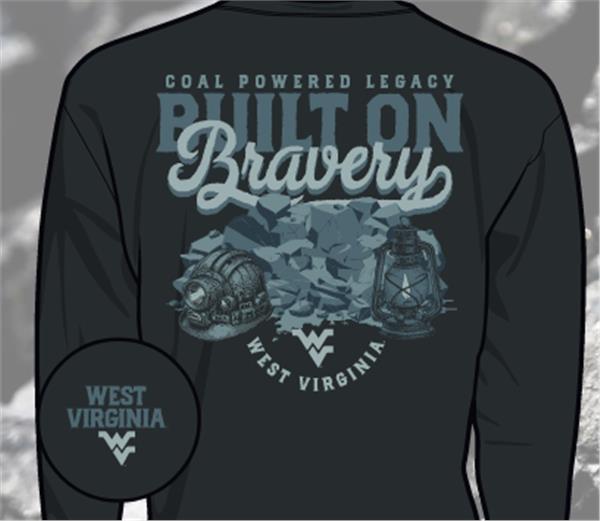 WVU Built on Bravery Long Sleeve Tee